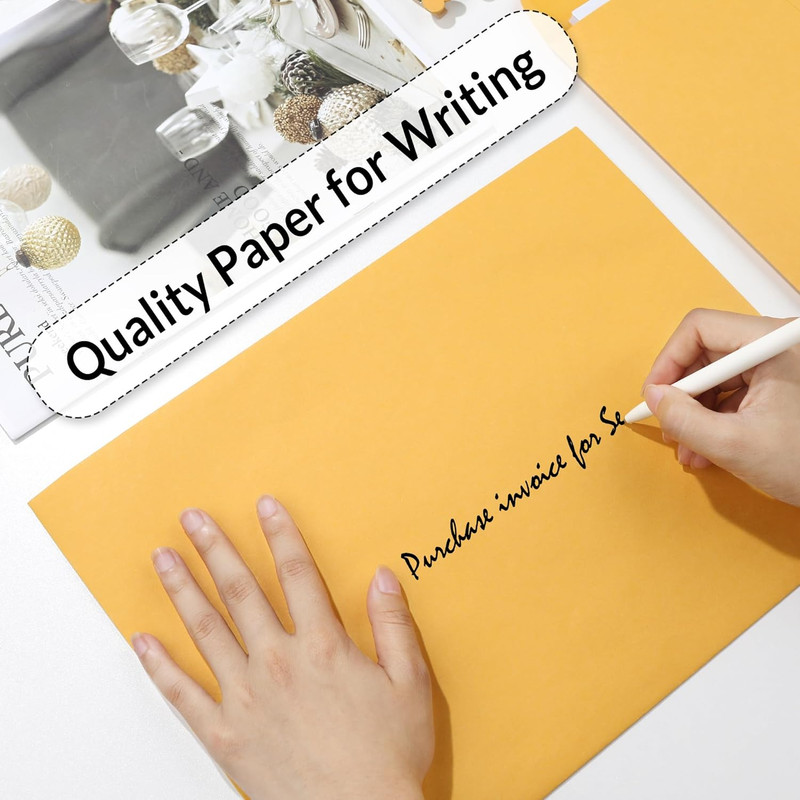 9"X12" Envelopes, 28-Lb Heavyweight Kraft Paper, 100 Count, Brown Envelopes with gallery