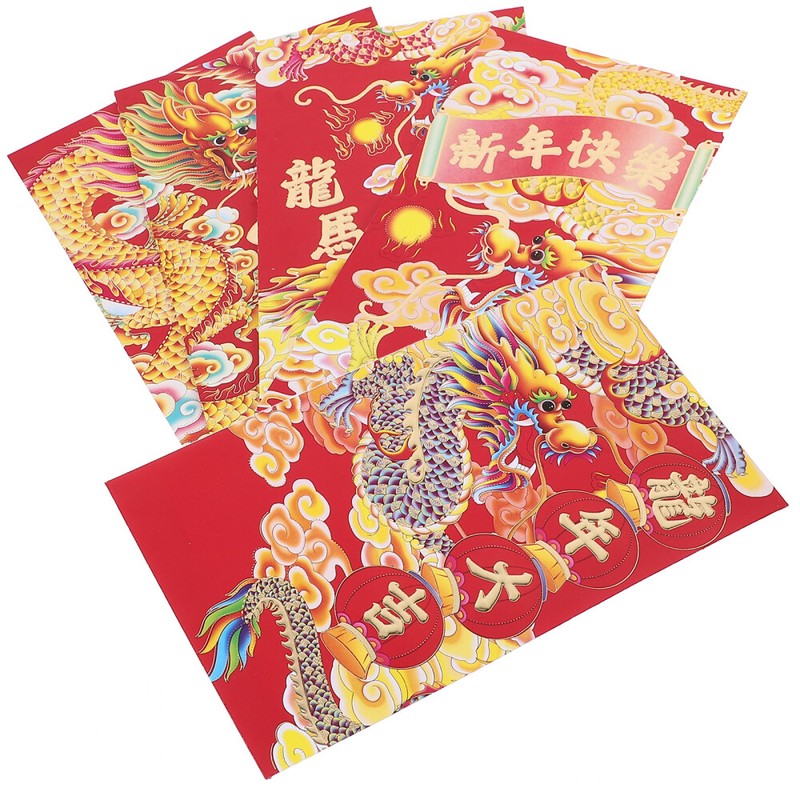 30PCS Chinese Style Red Envelopes Packets Lucky Money Bags 2024 Red Envelopes gallery