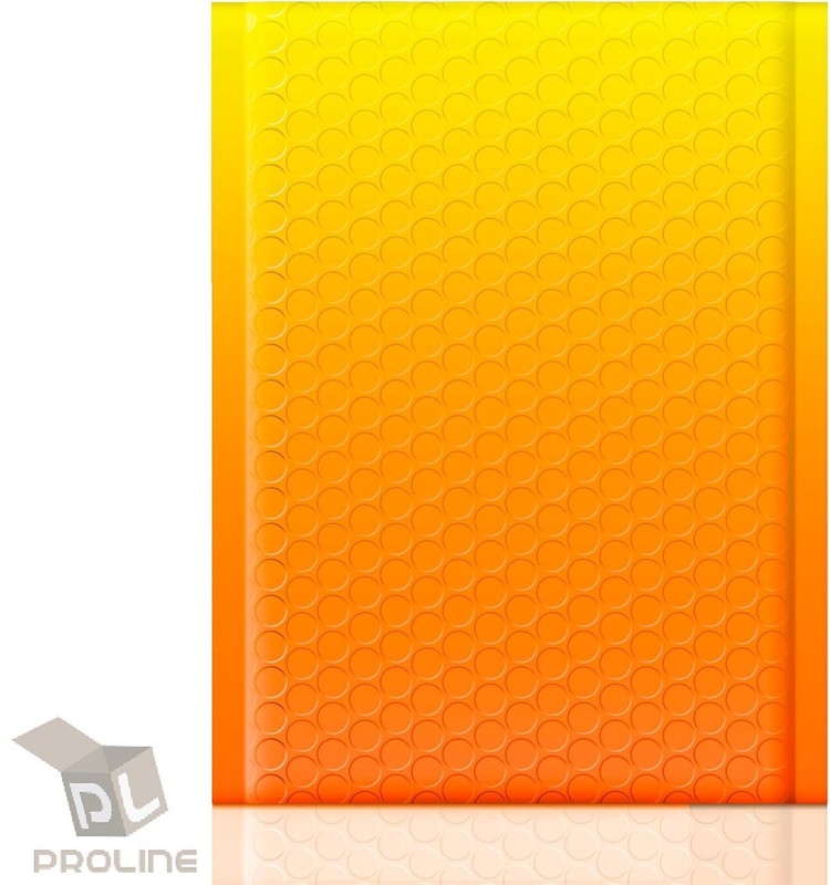 500 #0 Extra Wide 6×10 Yellow Orange Poly Bubble Envelopes Shipping Mailers