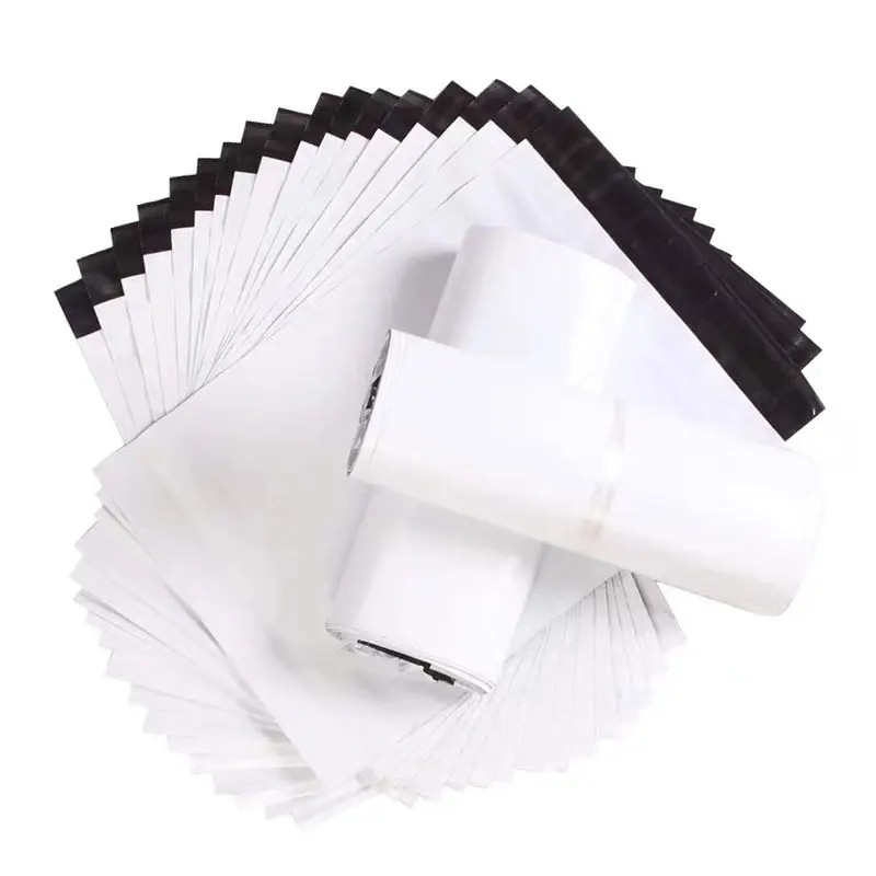 Ploy Shipping Bags Opaque PE Plastic Express Envelope Storage White Color Mailin gallery