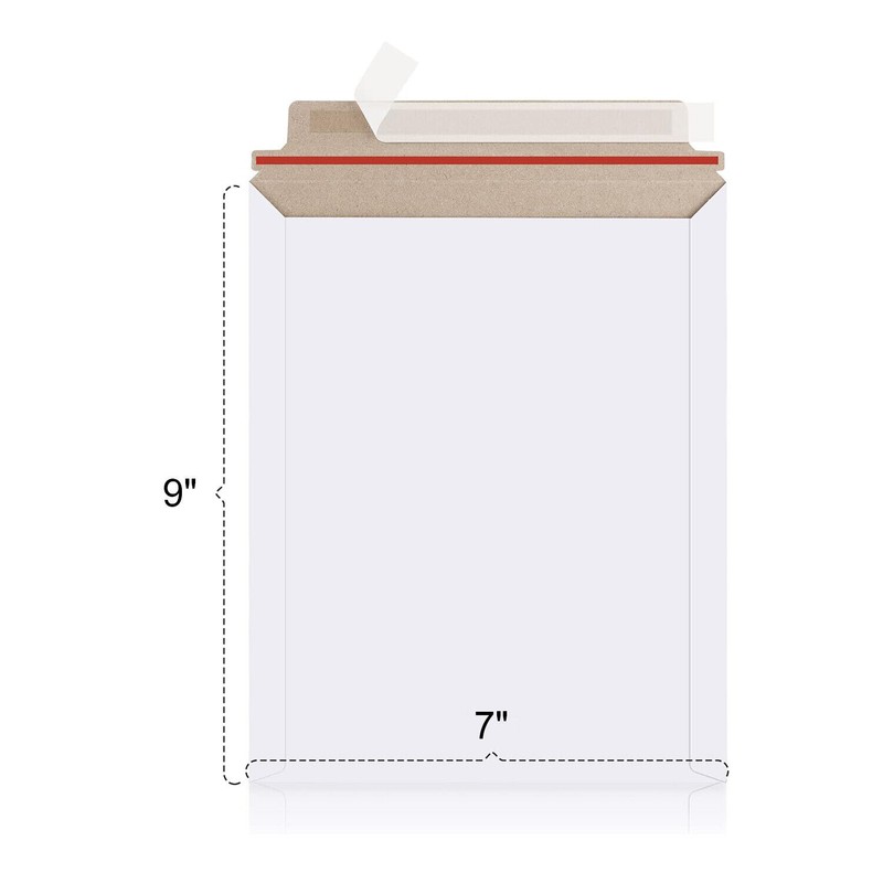 100pcs 6×8/7×9/9.75×12.25/9×11.5 Rigid Photo Document Mailers Mailing Envelopes