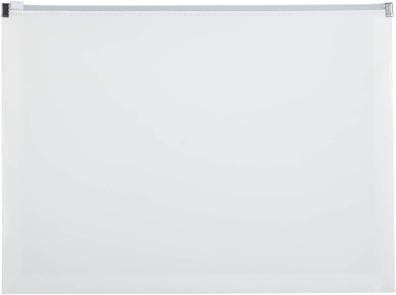 Plastic Envelopes with Zip Closure - Letter Booklet - 9 3/4 X 13 - White - 12/Pa gallery