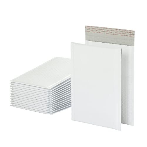 Bubble Mailers, 6 x 9 Inch, White Poly Mailers, Padded Envelopes, Shipping En…