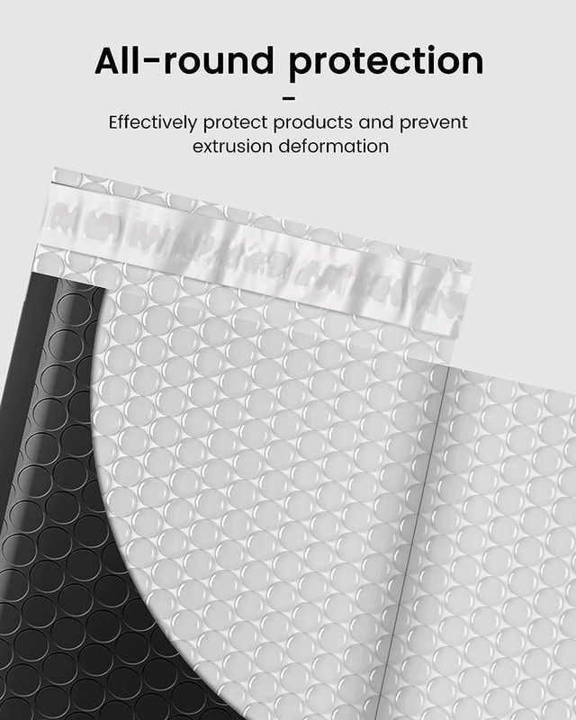 Black Bubble Mailers 4x8 Inches 50 Pack, Usable Size 4X7" Bubble Envelopes fo... gallery