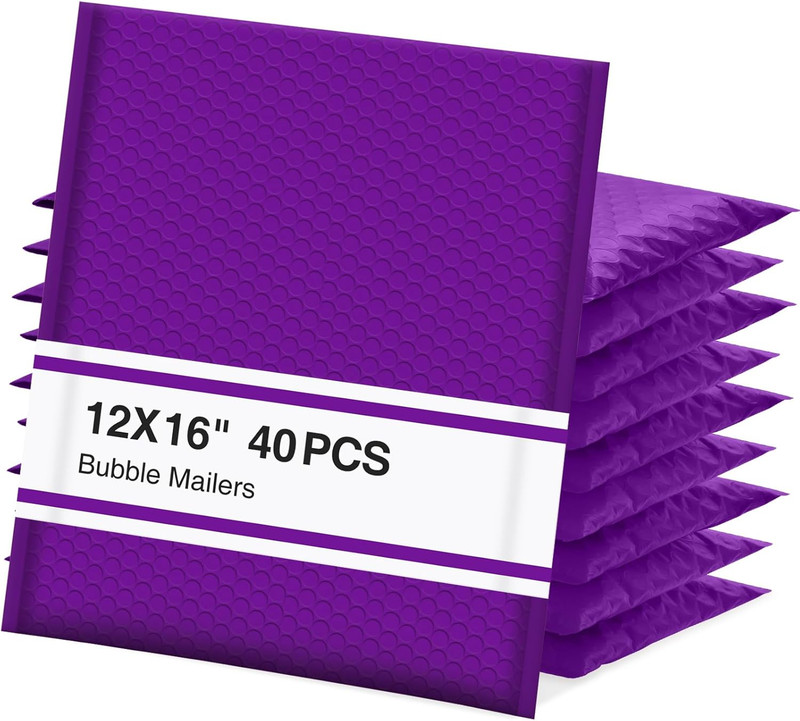 Bubble Mailers 12X16 Inch 40 Pack Usable Size 12X15 Inch Large Padded Envelopes