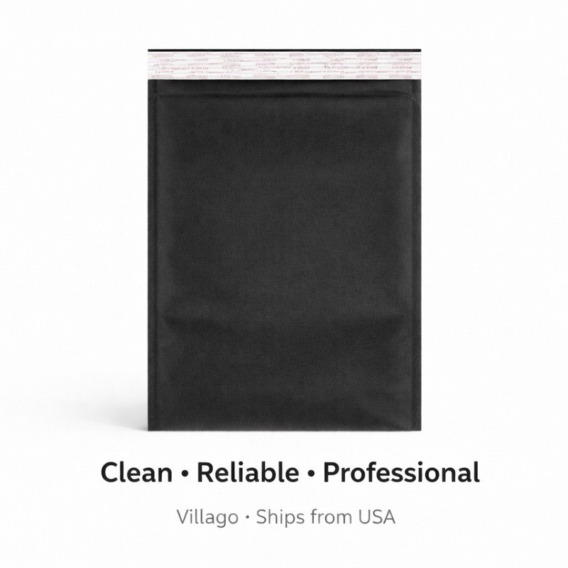 500 Pack Black Kraft Bubble Mailers #0 6.5x9 Bulk Padded Envelopes gallery