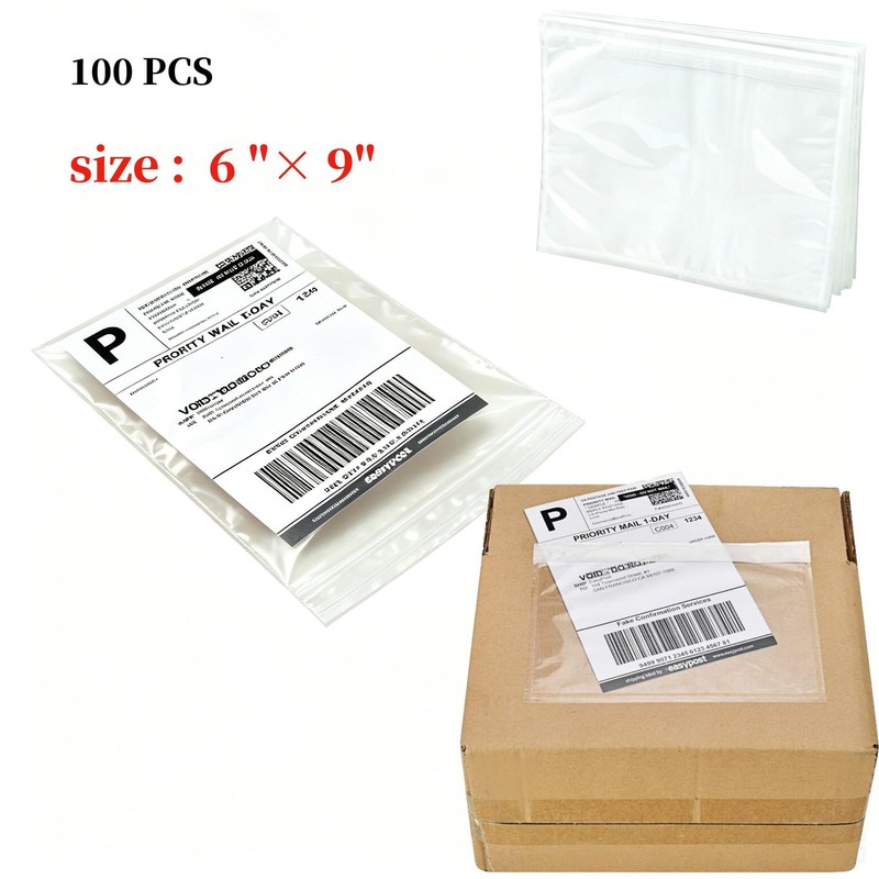 6″ x 9″ Clear Packing List Shipping Label Invoice Self Envelopes Pouches Bags US
