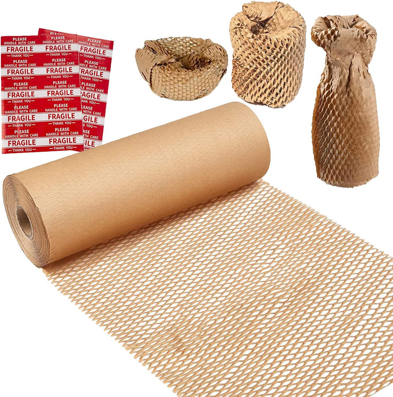 Honeycomb Packing Paper,12″ W X 200′ L Bubble Cushioning Wrap for Moving,Product