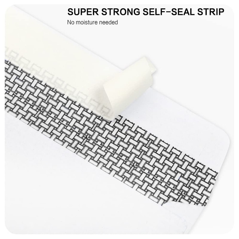 500 Pack #10 Single Left Window SELF Seal Security Envelopes, Designed for Qu... gallery