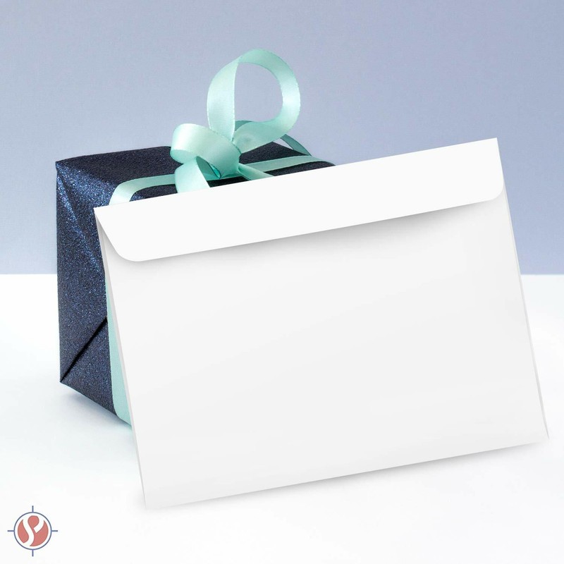6 x 9 White Booklet Envelopes, 28w(105gsm), Gummed Seal, 50 per Pack gallery