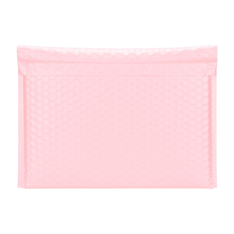 Light Pink Side-Loading Bubble Mailers 12 x 9 Inches,-Seal Padded Mailing Env…