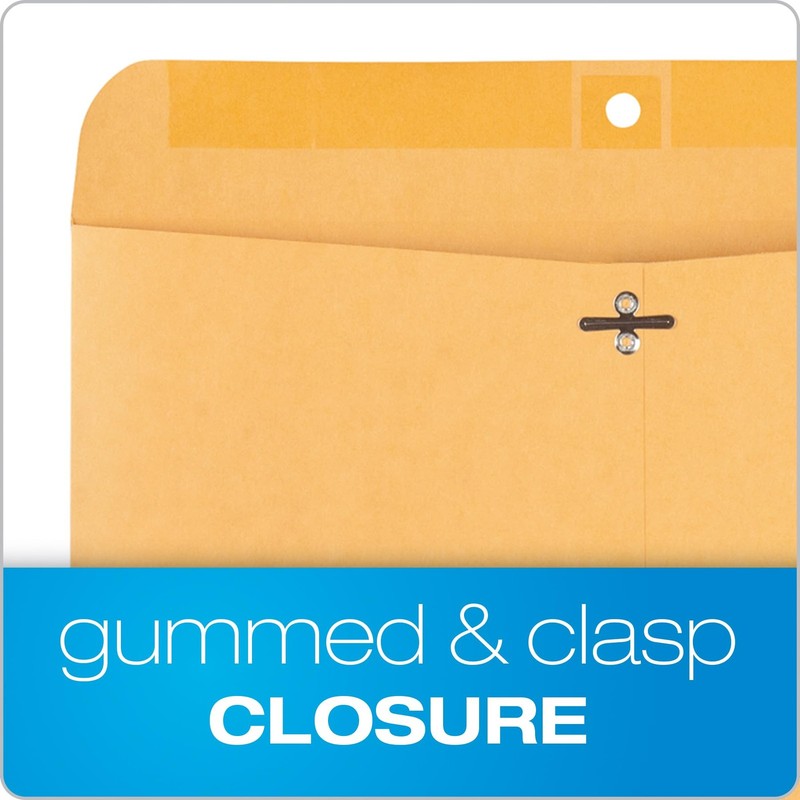9 x 12 Clasp Envelopes, Deeply Gummed Flaps for Permanent Secure Seal, Great ... gallery