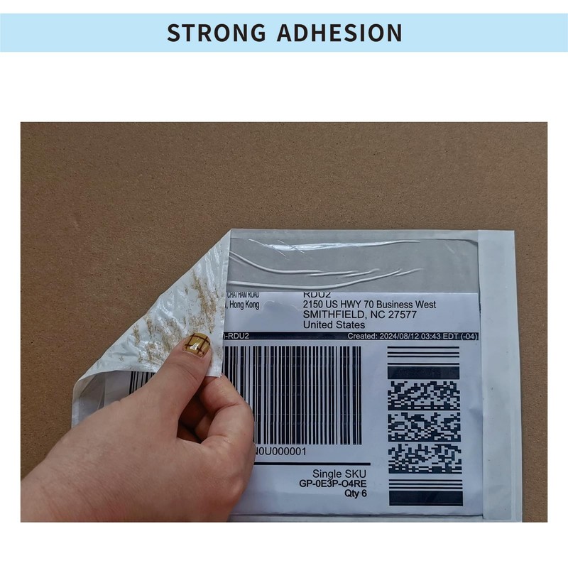 1000 Pcs 7'' x 10'' Clear Packing List Envelopes Adhesive Shipping Label Pouc... gallery