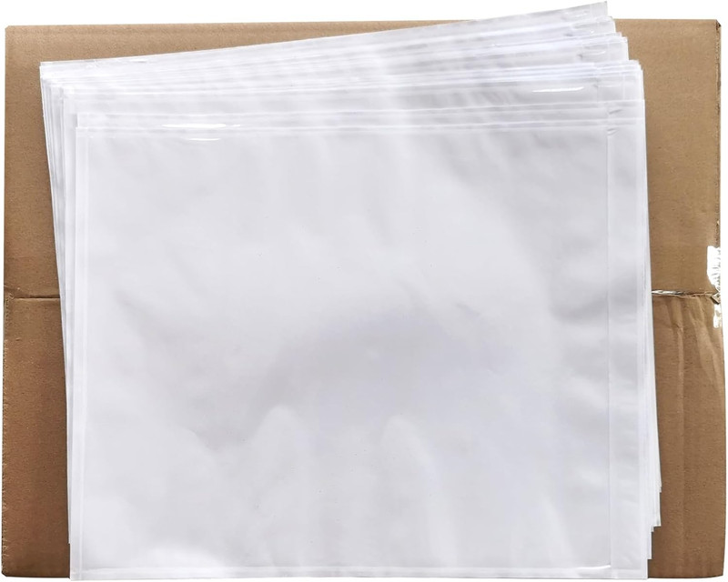 500 Pcs 9.5 X 12 Clear Packing List Envelopes Compatible with 8.5 X 11 Inch Pack