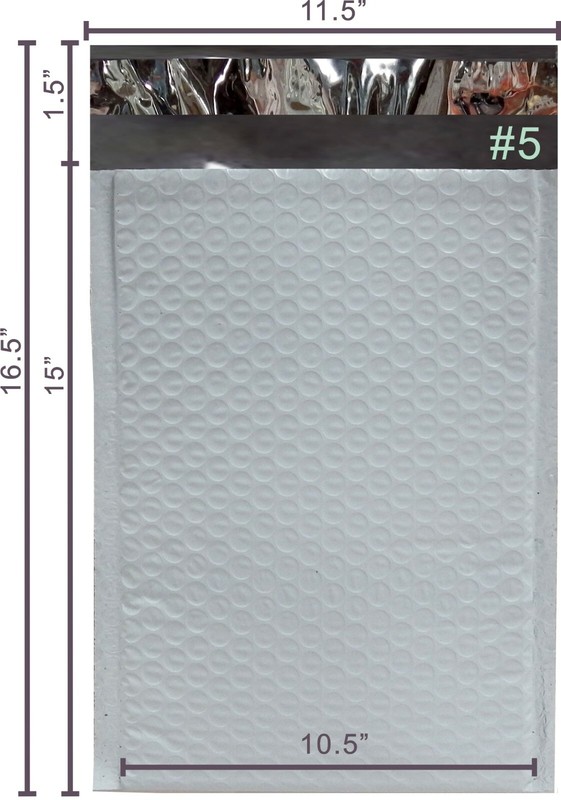 SuperPackage® 200 #5 10.5 X 15 Poly Bubble Mailers Padded Envelopes gallery