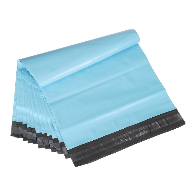 15×12 Inch Poly Mailers, 100 Pcs Shipping Bags for Clothing Blue