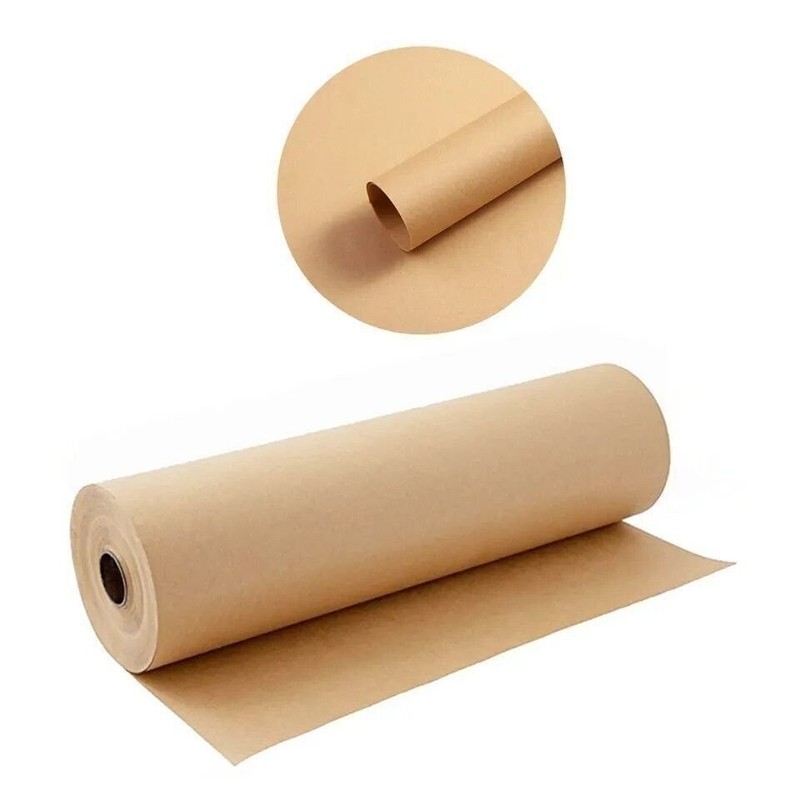24" 30# 1200' Brown Kraft Paper Roll Shipping Wrapping Cushioning Void Fill gallery