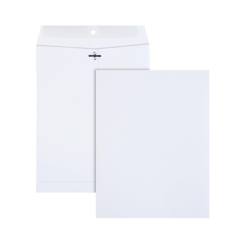 9 x 12 Clasp Envelopes,Deeply Gummed Flaps for Permanent Secure Seal, Great f…