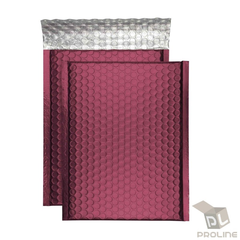 50 #0 Matte Metallic Bordeaux Red Poly Bubble Mailers 6x10 DVD CD Extra Wide gallery