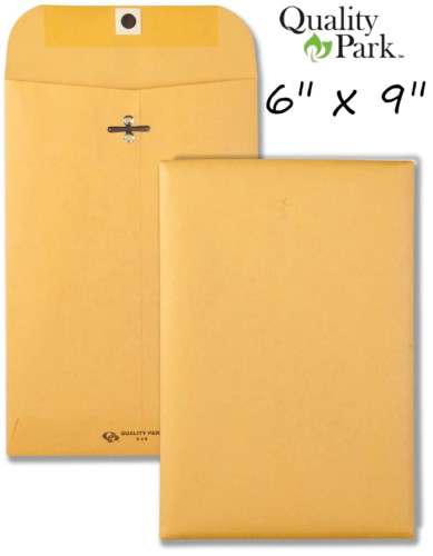 7ct ~Kraft Envelopes ~6″ ×9″ ~Metal Clasp ~Gummed ~US Kraft Paper ~Quality Park