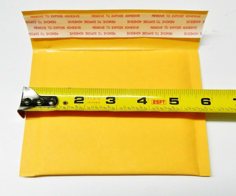 Small Bubble Mailers Kraft 5"Wide x 4" Height Mini Size Mailer Self Seal 12 Pcs gallery