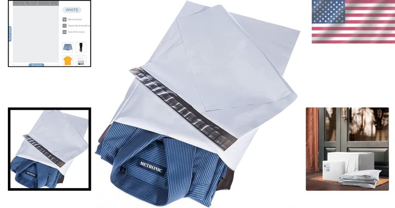 Poly Mailers 12x15.5 White 200 Pack gallery