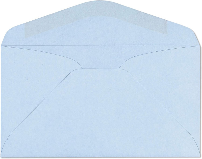 500-Pack Letter Size 3 5/8" x 6 1/2" Envelope Blue Business Return Envelope gallery