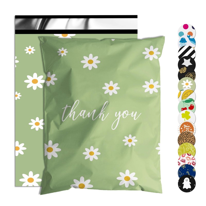 25 Pack 10×13 Inch Thank You Poly Mailer Bags Waterproof Self Seal Shipping Bags