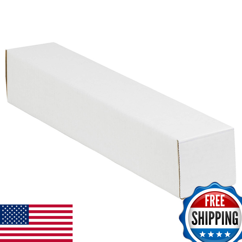 Partners Brand Pm2237 Square Mailing Tubes 2 X 37 Oyster White Pack Of 50