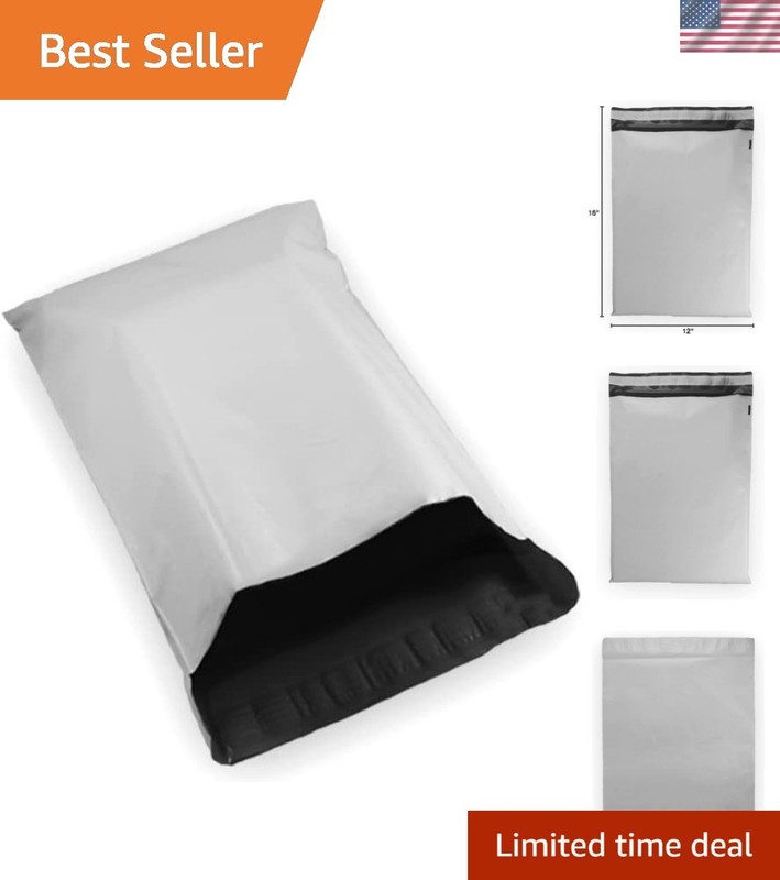 10-Pack 12×16 Self-Sealing White Poly Mailers – Puncture and Water Resistant