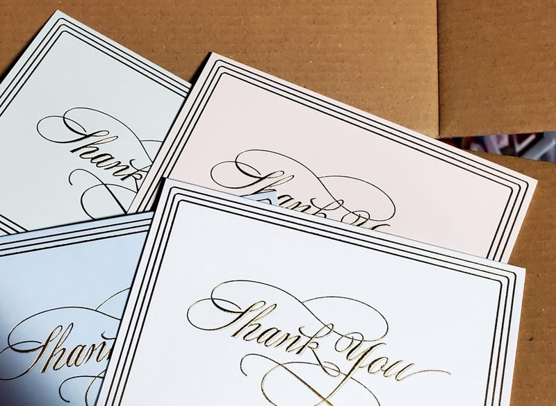 100-Pack Thank You Cards with Envelopes & Stickers, 3.5×5 Gold Foil Blank Notes