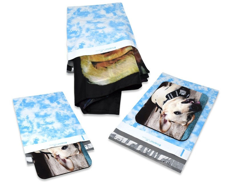 10x13, 14x17, 19x24 Sky's the Limit Clouds Poly Mailers, Shipping Mailing Bags gallery
