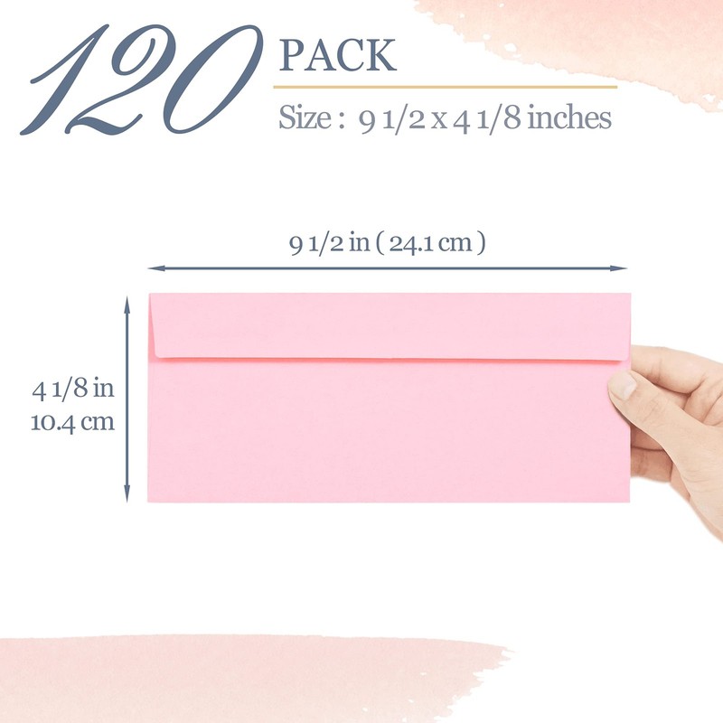 Business Envelopes, 120-Pack #10 4 1/8 4. 125 x 9.5 inches, Pastel gallery