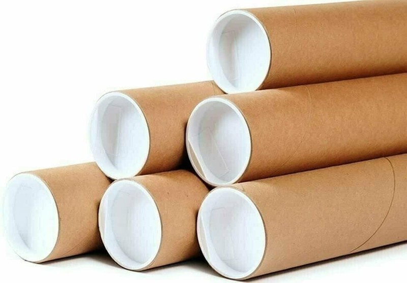 50 – 1.5″ x 15″ Round Cardboard Shipping Mailing Tube Tubes With End Caps