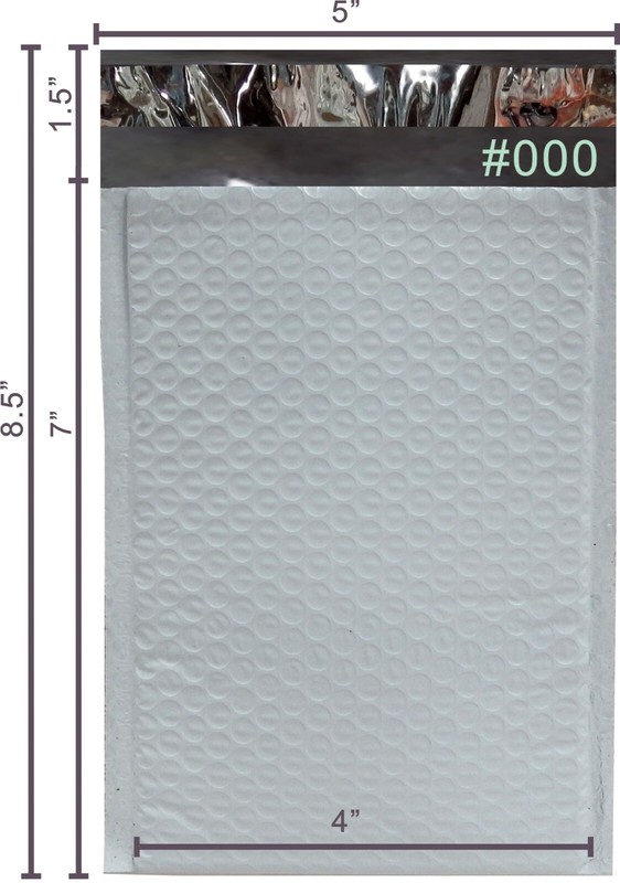 SuperPackage® 1000 #000 4 X 7 Poly Bubble Mailers Padded Envelopes gallery