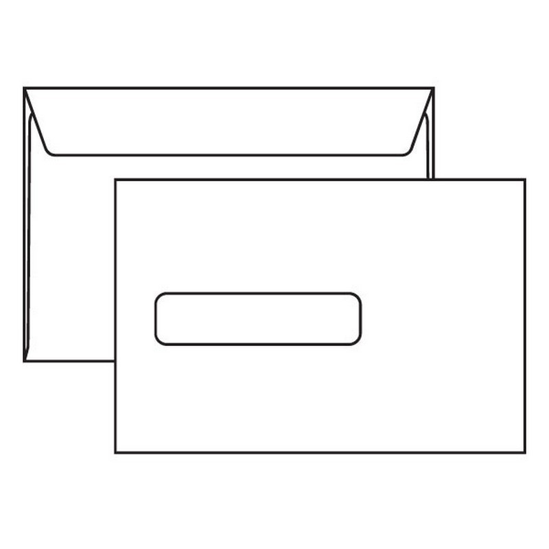 Digi-Clear Window Booklet Envelopes, 6″ x 9″, 24#, #3-Style Window, White,