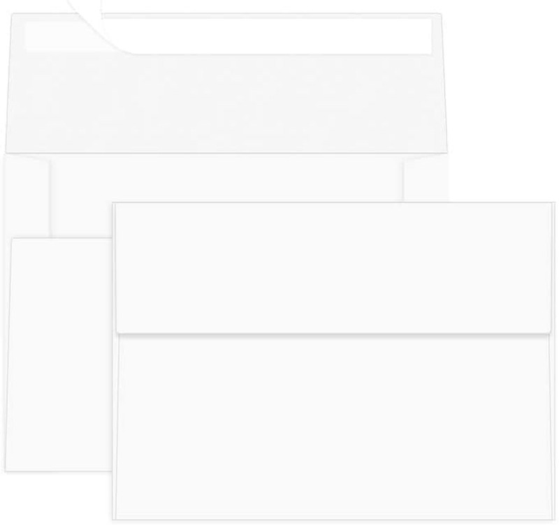 4X6 White Envelopes for Invitation, A6 Envelope 4.75 X 6.5 Inch, 4X6 Envelopes f
