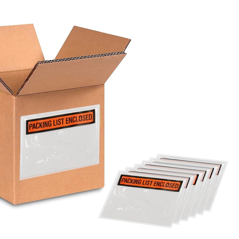 52000 5.5 x 10" Box Packing List Slips Envelopes Pouch Shipping Packaging Labels gallery