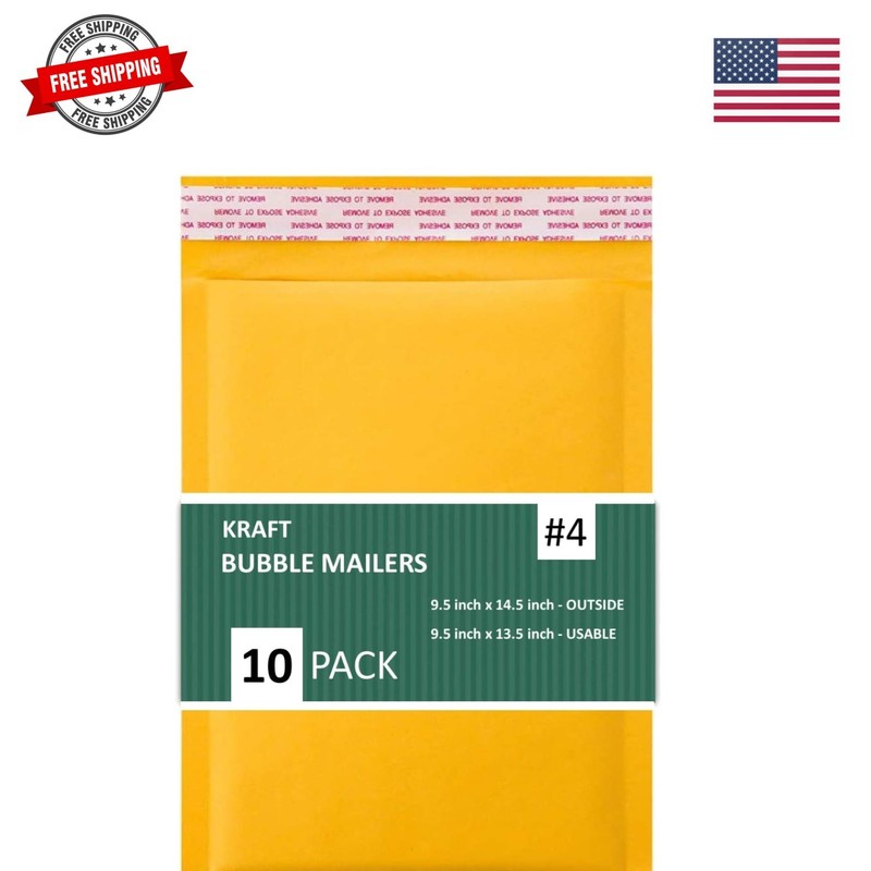 Kraft Bubble Mailers, Self-Seal, Waterproof & Cushioned Padded Envelopes for …