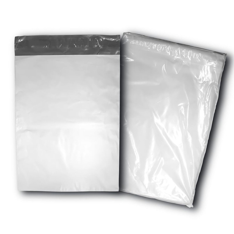 Matte White Poly Bag Envelopes 9.5″ x 12″ – Self-Sealing Shipping Bags – 100 …