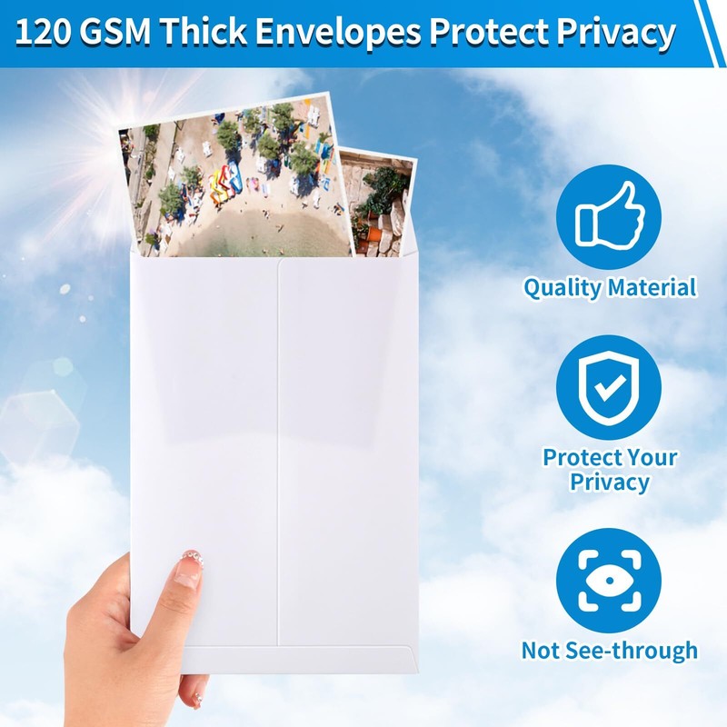 20 Pack White Self Seal Catalog Envelopes 6x9 Inches Manila Mailing Storage gallery