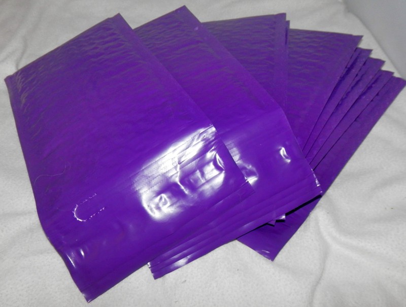 40 New Purple 4×8 Bubble Mailers, Padded Shipping Mailing Envelopes