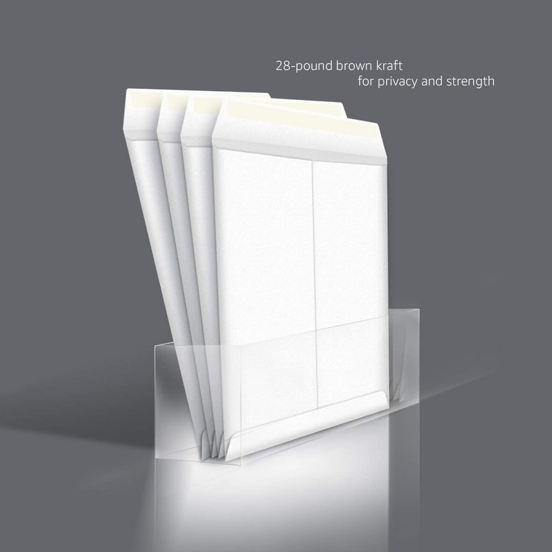 Pack of 100 9x12 White Catalog Envelopes Peel & Seal Strong Quality gallery