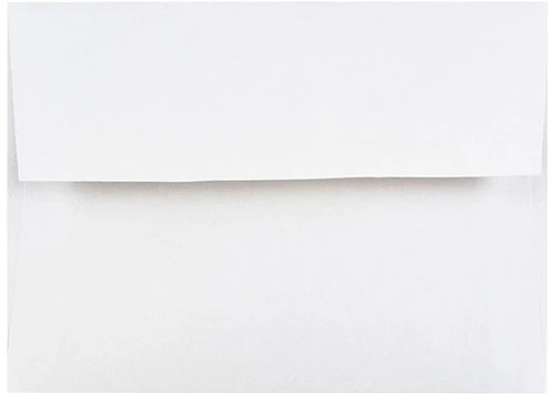 Carton (1000) White Wove A6 Invitation Envelopes (4-3/4 x 6-1/2) gum seal