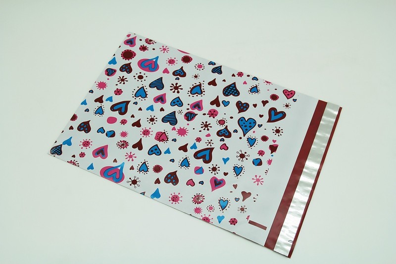 200 Bags 100 10x13 Blue Hearts,100 10X13 Let's Go Shopping Designer Poly Mailer gallery