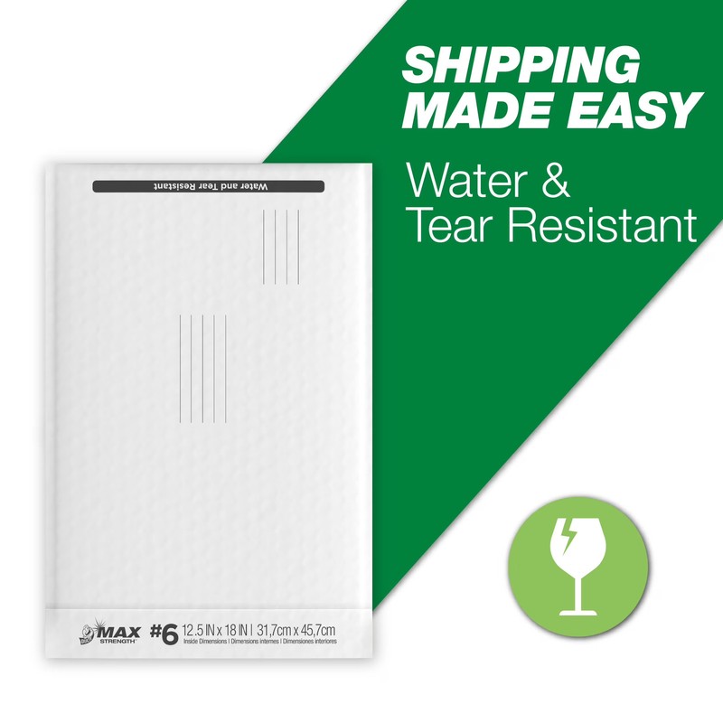 Self Sealing Bubble Mailer 125×185 White