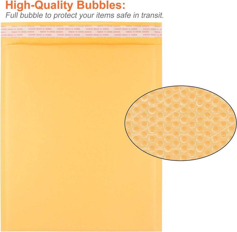 10X12.5 Inch Bubble Mailers, 25 Pack Large Padded Envelopes, Self-Sealing Bulk B gallery