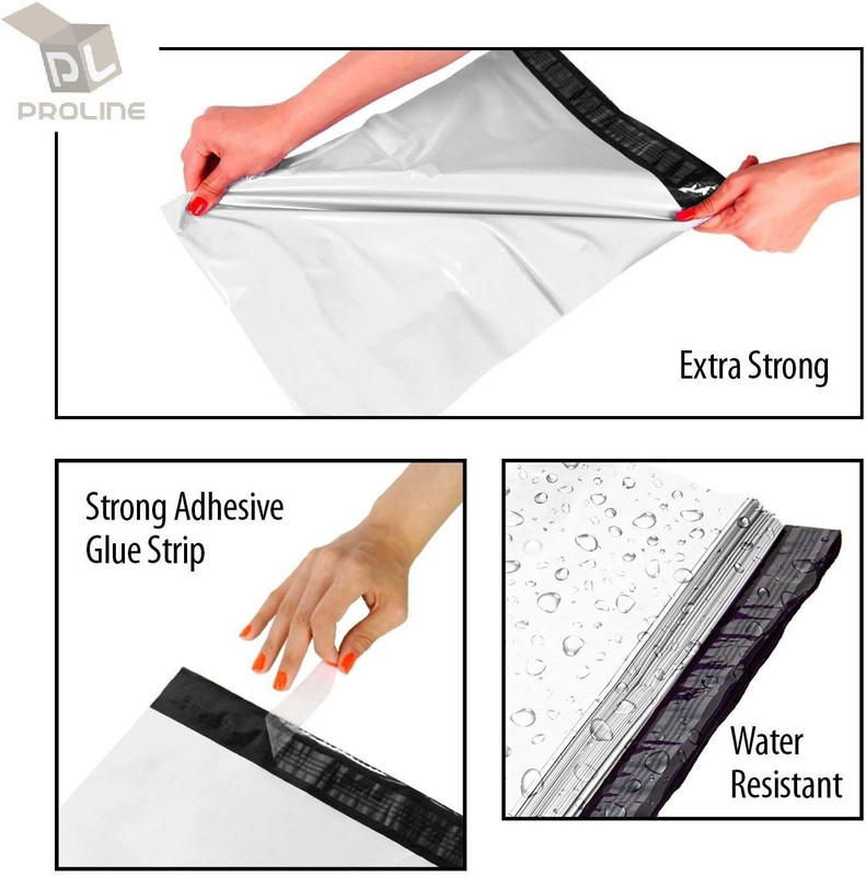 19 X 24 Inch Packaging Supplies White Poly Mailers Self-Sealing Shipping Envelo gallery