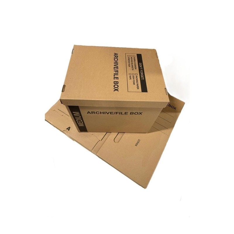 25 - Pack 18x15x14 Medium Standard File Storage Moving Box with Lid... gallery