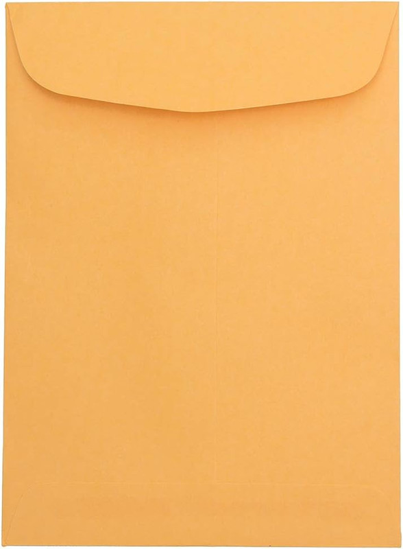 7 1/2 X 10 1/2 Open End Catalog Envelopes - Brown Kraft Manila - 50/Pack gallery